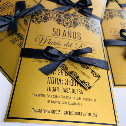 Invitación Dorada