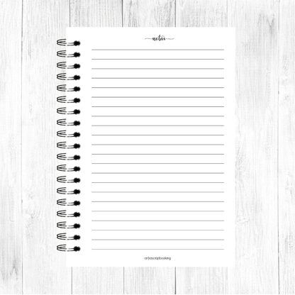 Libreta Planner Mensual