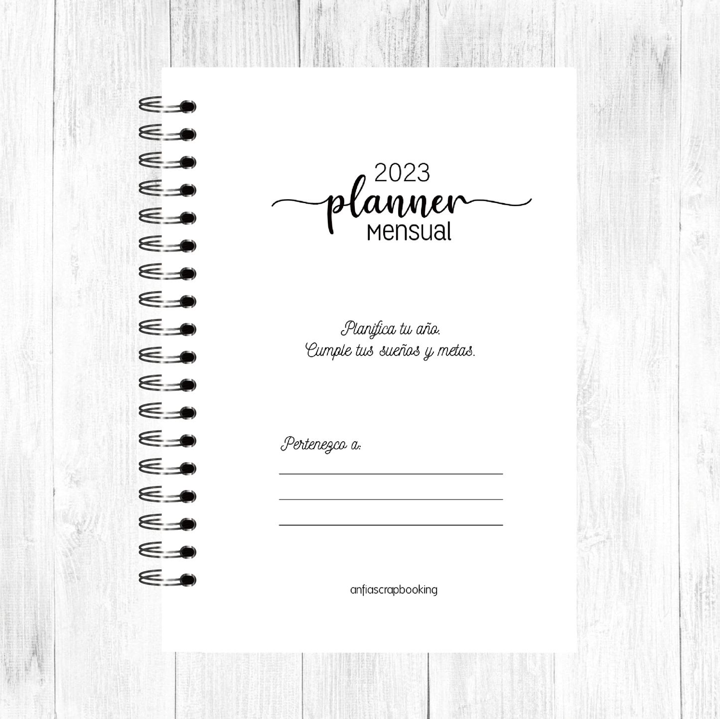 Libreta Planner Mensual