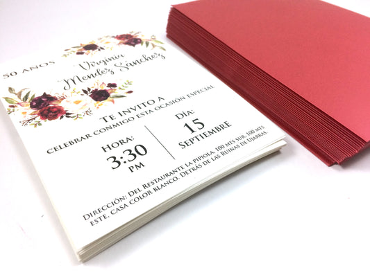 Invitación Floreal