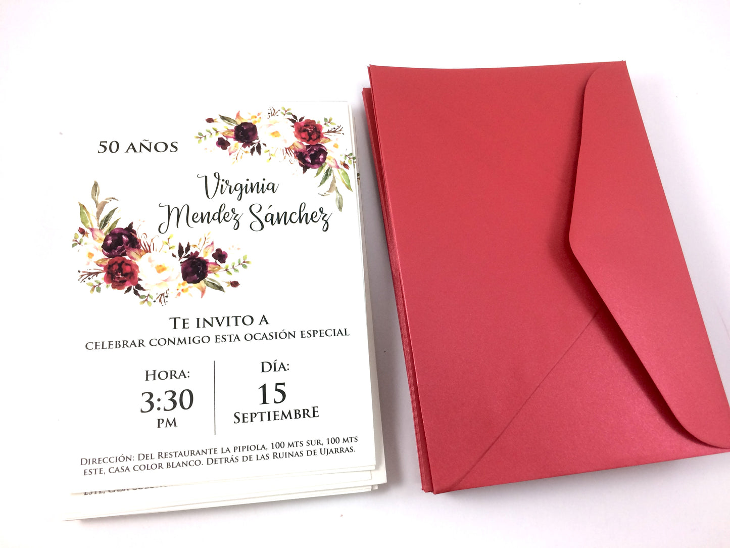 Invitación Floreal