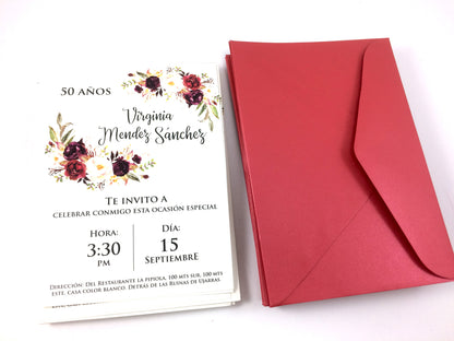 Invitación Floreal