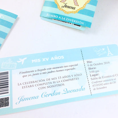 Invitación Viaje a París